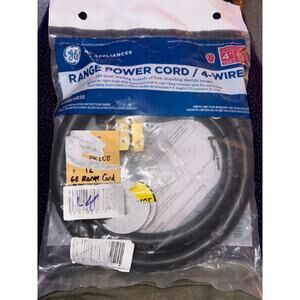 Brand New GE 4 Wire Black Range Power Cord